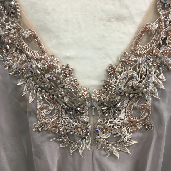 SAMPLE Mother of the Bride/Groom Elegant Formal Batwing Flutter Sleeve Dress - Picture 10 of 16